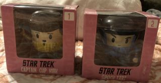 Star Trek Captain Cup Kirk & Spock Tart Figure Funedibles In Boxes Usaopoly