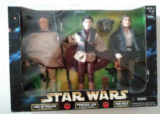 Star Wars 12 Inch 3 Pack Han Solo & Luke Skywalker & Princess Leia -