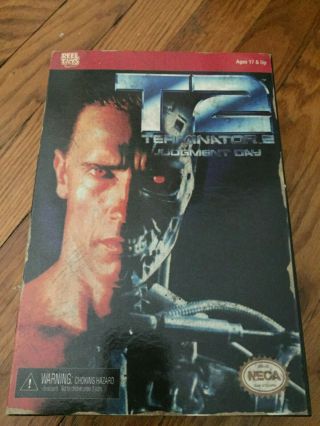 Neca Terminator 2 Judgement Day T2 Video Game T - 800 Arnold Schwarzenegger Figure