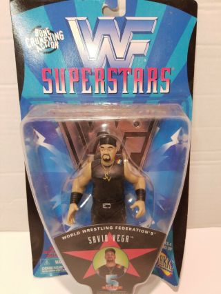 Vintage 1997 Wwf Superstars Savio Vega Series 5 Wrestling Figure Wwe Jakks