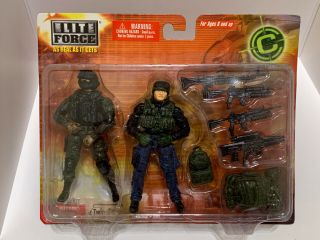 1/18 Bbi Elite Force Twin Pack Set Combat Command Force Recon Soldier Figures