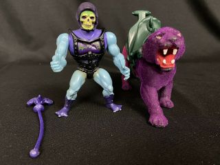 Vintage Motu Masters Of The Universe Battle Armor Skeletor Figure Mattel 1980s