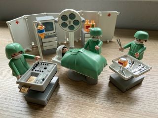 Playmobil Vintage Hospital 3459 Surgical Operating Room Figures Nurse Doctor