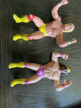 Wwf Ljn Macho Man Randy Savage & Hulk Hogan Wrestling Figure