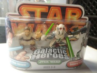 Obi - Wan Kenobi & General Grievous Star Wars Galactic Heroes - Action Figure