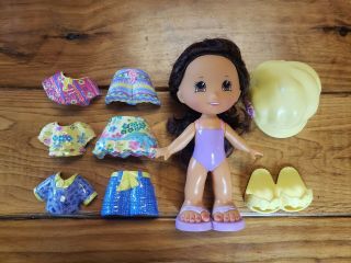Fisher Price Snap N Style Erika Doll Dress Up Outfits Hat Shoes Clothes