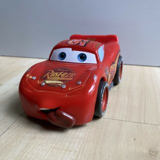 Rare Pixar Cars Shake - N - Go Lightning Mcqueen Tongue Out