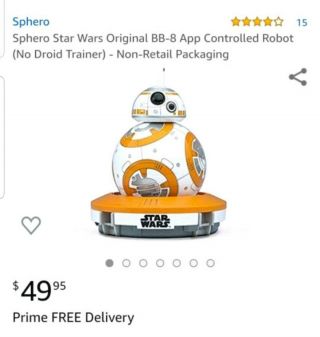Sphero R001row Star Wars Bb - 8 App - Enabled Droid Disney