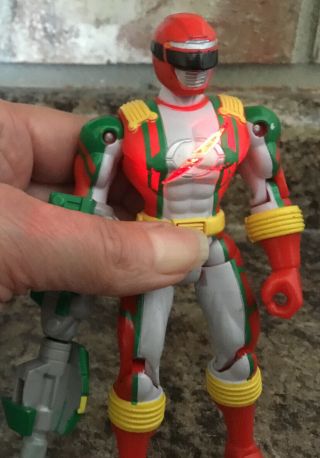 Power Rangers Operation Overdrive Mega Torque Red Figure Chest Lights Up Display