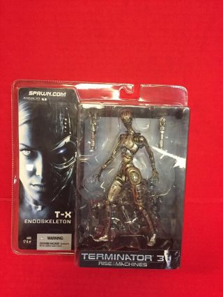 Terminator 3 Rotm T - X Endoskeleton Mcfarlane Toys 2003 Nip