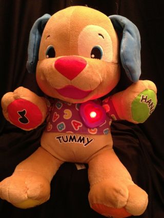 Fisher Price Plush Interactive Puppy Dog Talks Musical Sings Laugh & Learn 14 