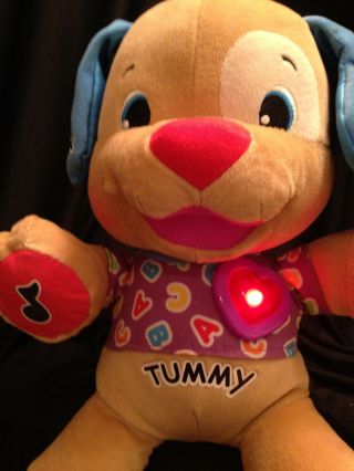 Fisher Price Plush Interactive Puppy Dog Talks Musical Sings Laugh & Learn 14 