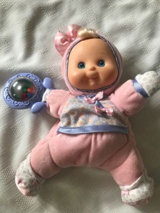 Vintage Fisher Price Brilliant Basics Baby First Doll B0577 Rattle