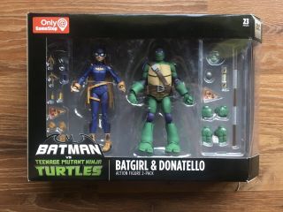 Gamestop Batman Vs Teenage Mutant Ninja Turtles Tmnt Batgirl & Donatello 2 - Pack