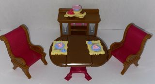 Fisher Price Loving Family Dining Room Furniture Set 2008 Complete