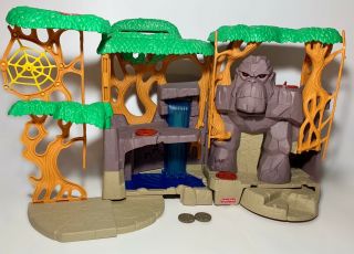 Fisher Price Imaginext Gorilla Mountain Jungle Playset Forest Interactive Toy