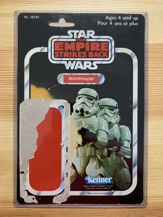 Vintage Star Wars Empire Strikes Back Kenner Canada Stormtrooper 41 Back Card