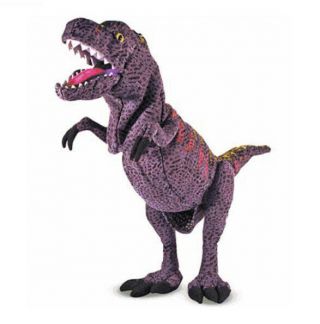 Melissa & Doug T - Rex Dinosaur Full Body Hand Puppet 21 " Dino Purple Toy