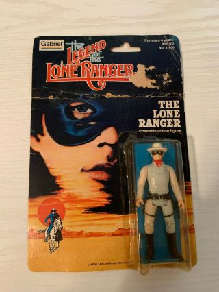 Vintage 1980 Gabriel Toys Legend Of The Lone Ranger 3.  75 " Action Figure Moc