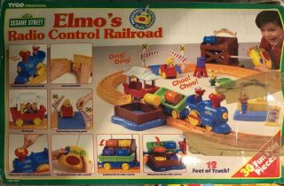 1996 Tyco Sesame Street Elmo’s Radio Control Railroad Train Set - Complete Fun