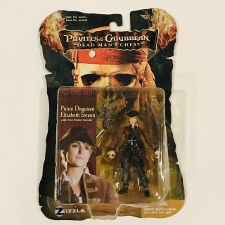 Pirates Of The Caribbean Pirate Disguised Elizabeth Swann 4 " Action Figure 2006