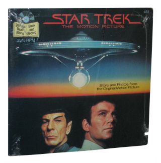 Star Trek The Motion Picture 33 1/3 Rpm Record & Book Set - (24 Page Read - Along