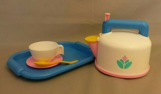 Vtg Fisher Price Fun Play Food For Little Tikes Whistling Teapot Incomplete