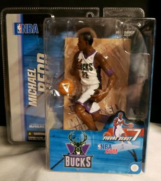2004 Mcfarlane Nba Series 7 Michael Redd 22 Milwaukee Bucks Action Figure