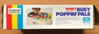 Disney POPPIN PALS Pop Up CHILD GUIDANCE Toy PLAYSKOOL Vtg MICKEY MOUSE 1975 2