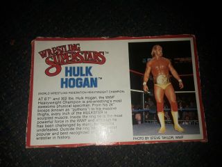 Wwf Ljn Wwe Hulk Hogan Wrestling Cardback Bio Card