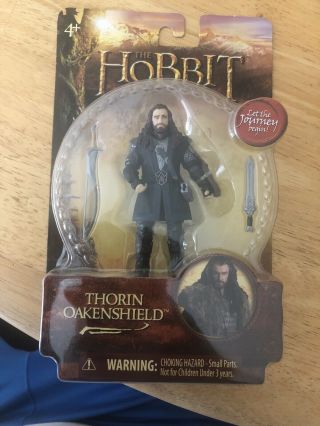 The Hobbit An Unexpected Journey Thorin Oakenshield 3.  75” Action Figure Nib