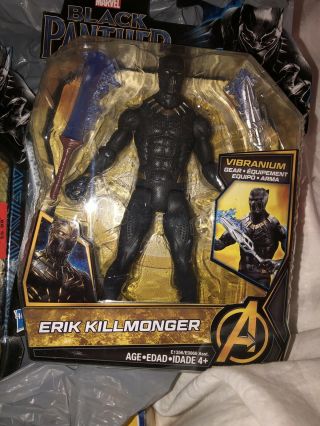 Marvel Black Panther 6 " - Inch Action Figure Erik Killmonger Vibranium Gear