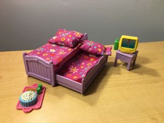 Fisher Price Loving Family 2002 Kids Bedroom Trundle Bed Almost Complete Set