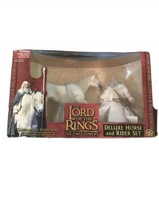 Toy Biz Lord Of The Rings Deluxe Horse And Rider Set Gandalf & Shadowfax -