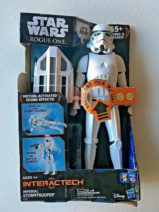 Star Wars Rogue One Interactech Imperial Stormtrooper Light Up Figure By Hasbro