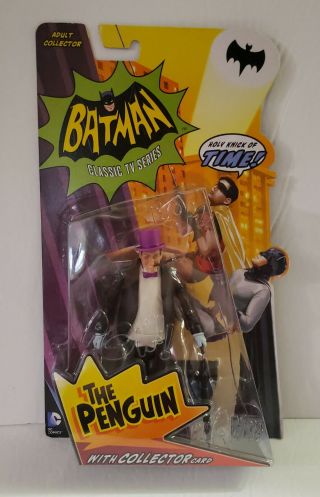 2013 Batman Classic Tv Series The Penguin With Collector Card By Mattel