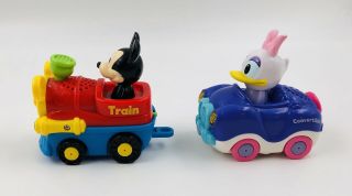 Vtech Go Go Smart Wheels Mickey Mouse Choo - Choo Express Train & Daisy In Car