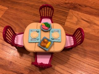 Fisher Price Loving Family Dining Room Table Chairs Home For The Holidays Baby