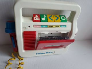Fisher Price Cassette Player Recorder with Microphone,  vintage 1990 100 2