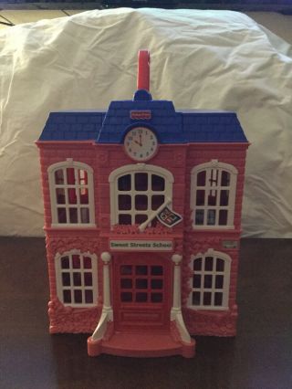 Vintage 2002 Fisher Price Sweet Streets School Doll House