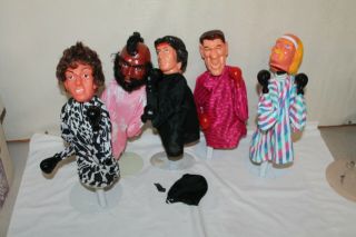 Vintage Rojus Puppets - Rocky - Hogan - Ronald Reagan - Mr.  T - Rambo