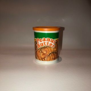 Vintage Fisher Price Fun With Food Peanut Butter Can Container With Lid
