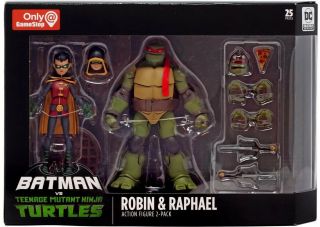 Dc Batman Vs Teenage Mutant Ninja Turtles Tmnt 2 - Pack Robin & Raphael Gamestop