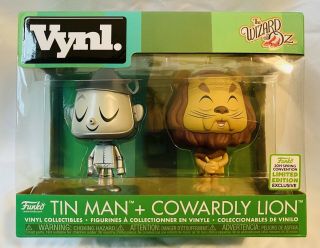 Funko Vynl 2019 Wizard Of Oz Tin Man & Cowardly Lion Limited Edition Exclusive