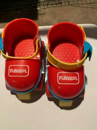 Playskool First Rollers Skates Kids Ages 3 - 6 Sz 6 - 12 Rare