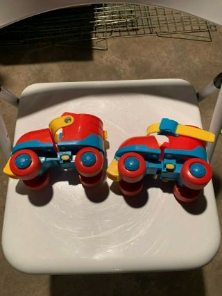 PLAYSKOOL First Rollers Skates Kids Ages 3 - 6 Sz 6 - 12 RARE 2