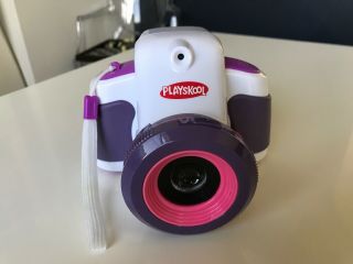 Playskool Showcam Camera Projector 2 In 1 Purple White Toy