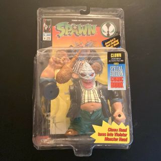 1994 Clown Spawn Action Figure With Violator Head Todd Mcfarlane Toys 10105