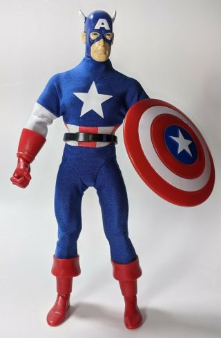 Captain America 9 " Action Figure 2006 Hasbro Marvel Origins Signature Series