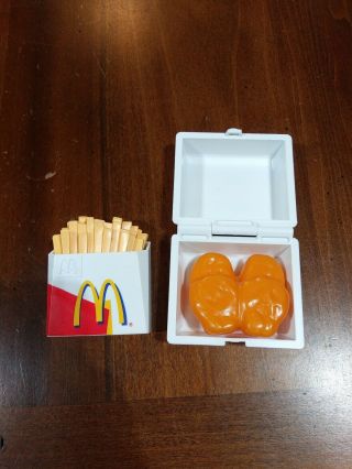fisher price vintage Mcdonald ' s box chicken mc nuggets,  fries play food pretend 2
